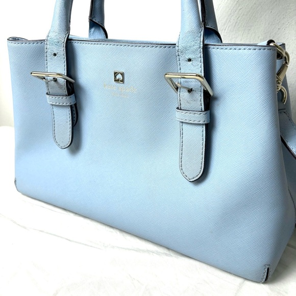KATE SPADE Cove Street Provence Satchel Crossbody Arctic Blue Saffiano Leather - Picture 5 of 16